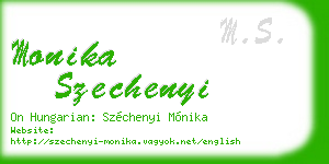 monika szechenyi business card