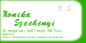 monika szechenyi business card